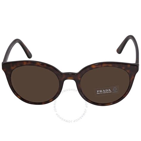 prada pr 02xs 2au8|Prada Brown Round Ladies Sunglasses PR 02XS .